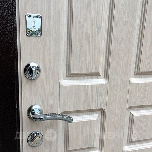 Входная металлическая Дверь Ратибор Комфорт Белёный дуб в Рузе