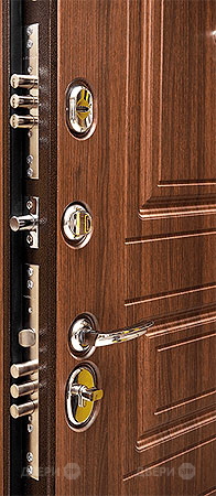 Входная металлическая Дверь Сударь МД-25 Орех бренди в Рузе