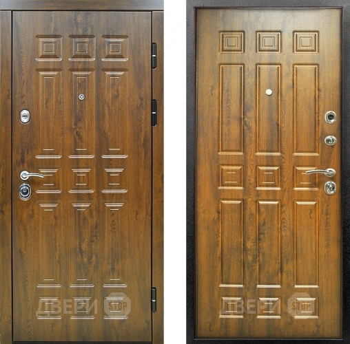 Входная металлическая Дверь Снедо Спарта 2К Винорит Темный дуб в Рузе