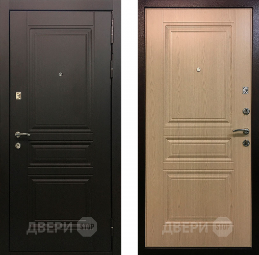 Входная металлическая  дверь Ратибор Лондон Беленый дуб в Рузе