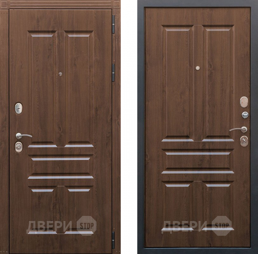 Входная металлическая Дверь Снедо Канцлер Винорит грецкий орех в Рузе