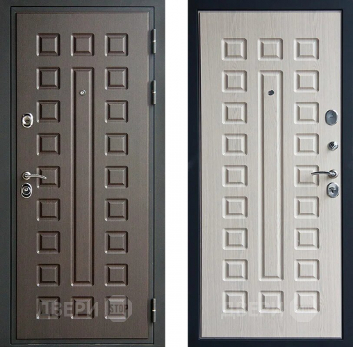 Входная металлическая Дверь Шелтер (SHELTER) Гладиатор дуб беленый в Рузе