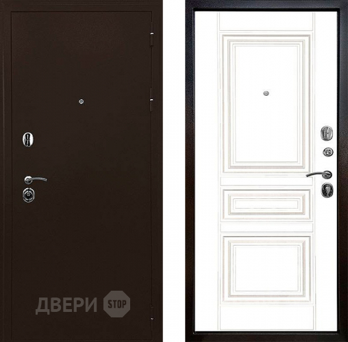 Входная металлическая Дверь Ратибор Рим 3К Белый матовый в Рузе