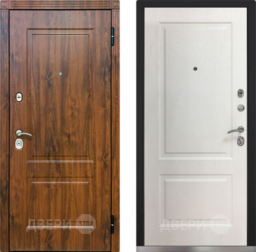 Входная металлическая Дверь Снедо V02 2К Альберо Браш Браун в Рузе