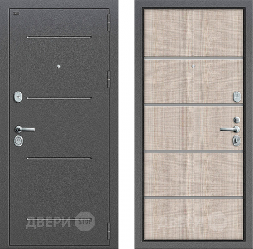 Входная металлическая Дверь Groff Т2-204 Cappuccino Crosscut в Рузе