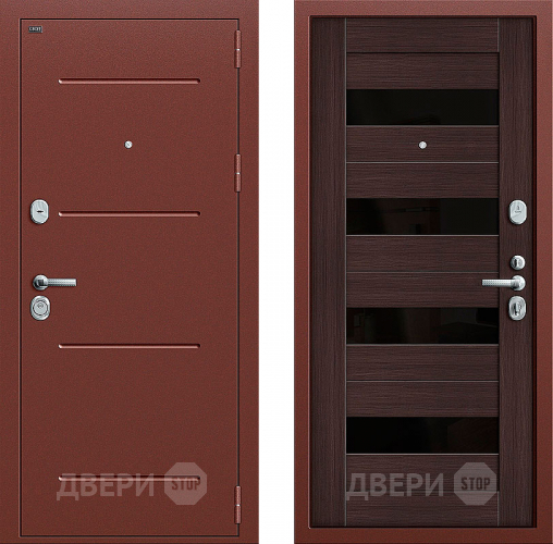 Входная металлическая Дверь Groff Т2-223 Wenge Veralinga в Рузе