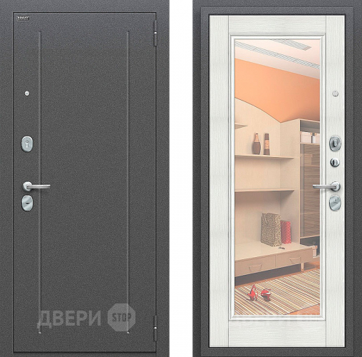 Входная металлическая Дверь Bravo Оптим Флэш Bianco Veralinga в Рузе