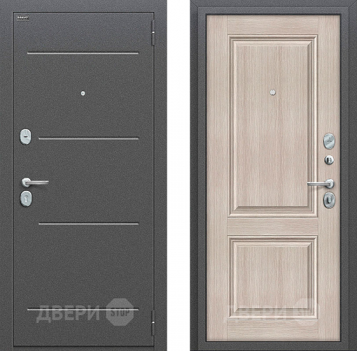 Входная металлическая Дверь Bravo Оптим Стиль Cappuccino Veralinga в Рузе