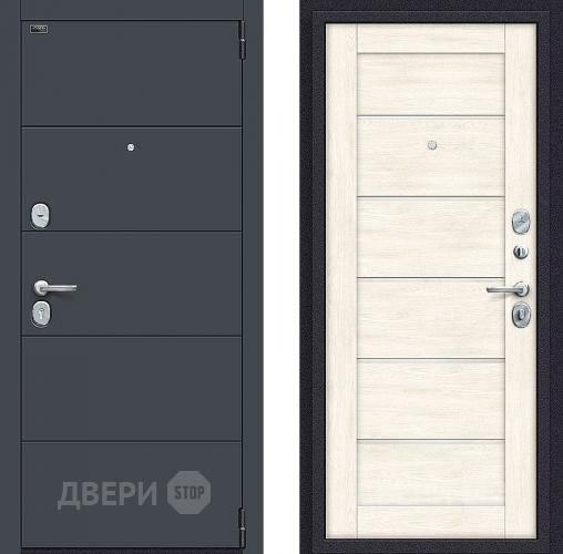 Входная металлическая Дверь Bravo Порта S-3 4/Л22 Nordic Oak в Рузе