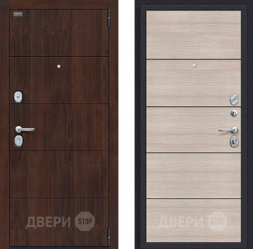 Входная металлическая Дверь Bravo Porta S-3 4/П50 (AB-6) Cappuccino Veralinga в Рузе