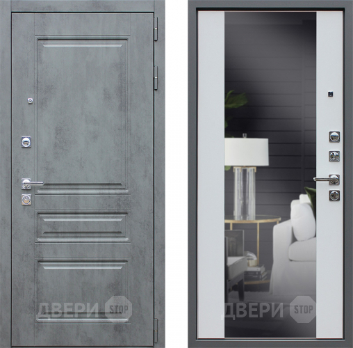 Входная металлическая Дверь АСД Лира с зеркалом  в Рузе