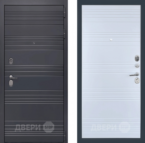 Входная металлическая Дверь Престиж Лига Белый матовый в Рузе
