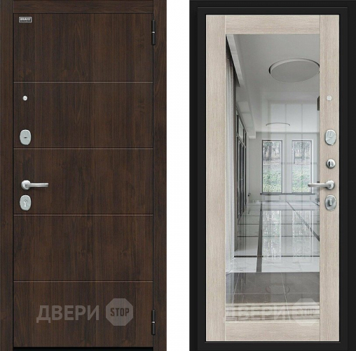 Входная металлическая Дверь Bravo Флэт Kale Almon/Cappuccino Veralinga в Рузе