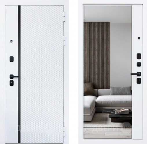 Входная металлическая Дверь АСД Ливерпуль с зеркалом в Рузе