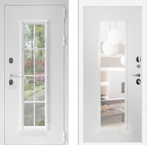 Входная металлическая Дверь Дверной Континент Тичино Белая в Рузе