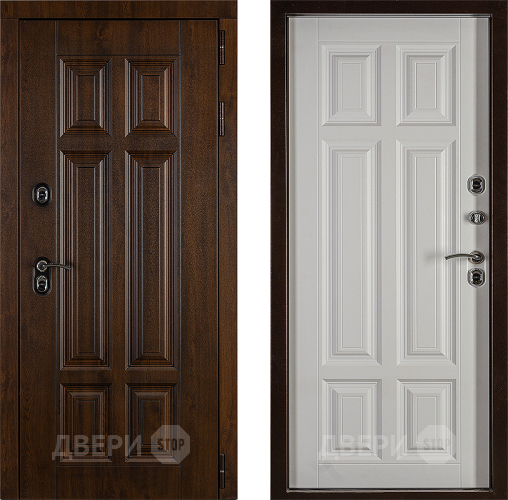 Дверь Заводская Урал ПП Лайт 3К Вайт (с терморазрывом) в Рузе