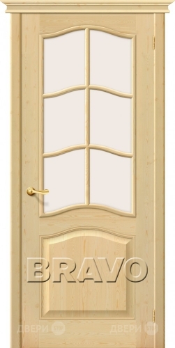 Межкомнатная дверь со стеклом М7 (Без отделки) в Рузе