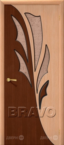 Межкомнатная дверь со стеклом Дуэт (Дуб) в Рузе