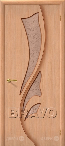 Межкомнатная дверь со стеклом Эксклюзив (Дуб) в Рузе