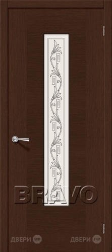 Межкомнатная дверь со стеклом Рондо (Венге) в Рузе