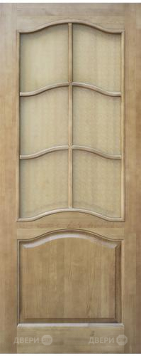 Межкомнатная дверь 7-ПО светлый лак в Рузе