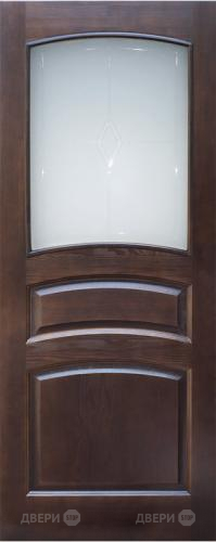 Межкомнатная дверь 16-ПО темный лак в Рузе