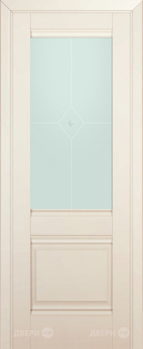 Межкомнатная дверь ProfilDoors 2U магнолия-сатинат (матовое) в Рузе