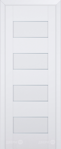 Межкомнатная дверь ProfilDoors 45U аляска частично остекленная (графит) в Рузе