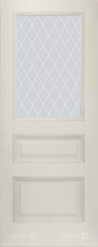 Межкомнатная дверь ProfilDoors 67U магнолия-сатинат (ромб) в Рузе