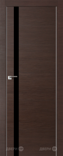 Межкомнатная дверь ProfilDoors 6Z венге кроскут (черный лак) в Рузе
