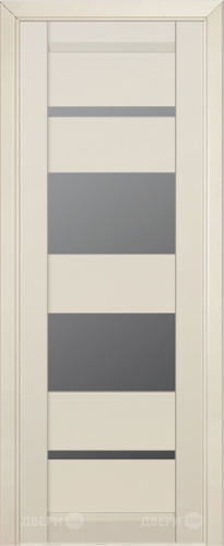 Межкомнатная дверь ProfilDoors 72U магнолия сатинат (графит) в Рузе