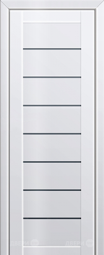Межкомнатная дверь ProfilDoors 71L белый люкс (графит) в Рузе
