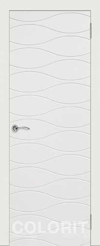 Межкомнатная дверь Граффити 3 ПГ белая эмаль в Рузе