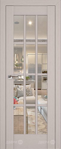 Межкомнатная дверь ProfilDoors 102X пекан белый (матовое) в Рузе