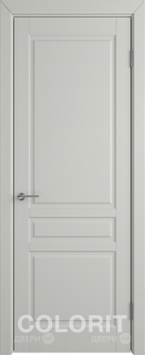 Межкомнатная дверь К2 ПГ светло-серая эмаль в Рузе