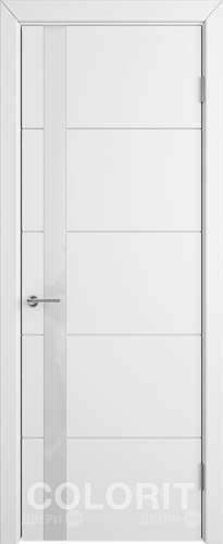 Межкомнатная дверь К4 ПО белая эмаль в Рузе