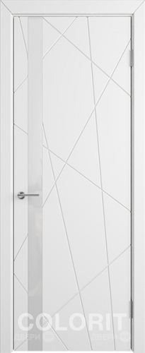 Межкомнатная дверь К5 ПО белая эмаль в Рузе