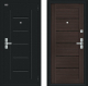 Входная металлическая Дверь Bravo Райт Букле черное/Wenge Veralinga в Рузе