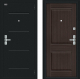 Входная металлическая Дверь Bravo Нео Букле черное/Wenge Veralinga в Рузе