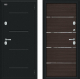 Дверь Bravo Thermo Лайн Букле черное/Wenge Veralinga в Рузе