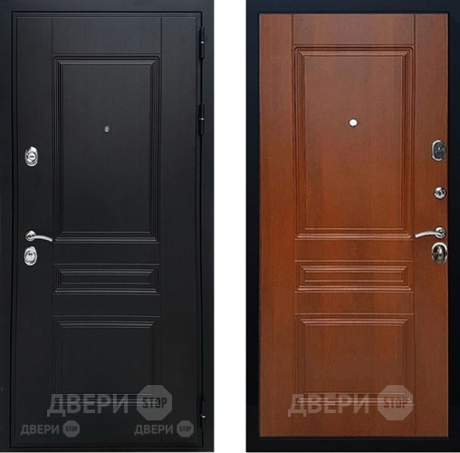 Входная металлическая Дверь Геркон (Gercon) Лондон панель МДФ Итальянский орех в Рузе