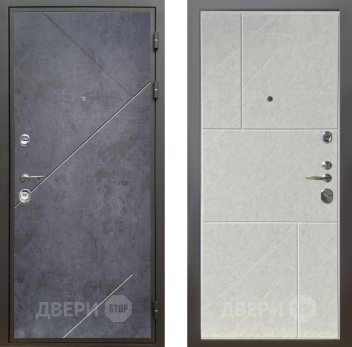 Входная металлическая Дверь Шелтер (SHELTER) Комфорт Бетон урбан индиго 9 Гранит лава лайт в Рузе