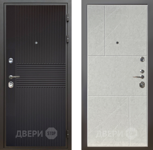 Входная металлическая Дверь Шелтер (SHELTER) Комфорт Черная шагрень 9 Гранит лава лайт в Рузе