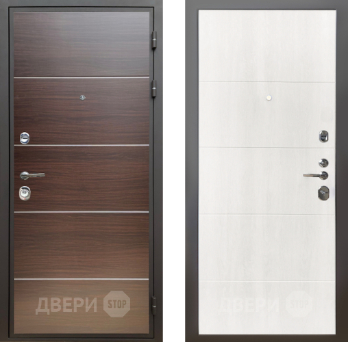 Входная металлическая Дверь Шелтер (SHELTER) Комфорт Венге структурный горизонт 7 Дуб филадельфия крем в Рузе