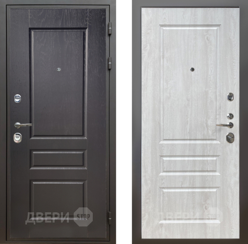 Входная металлическая Дверь Шелтер (SHELTER) Комфорт Дуб английский 2 Сосна белая в Рузе