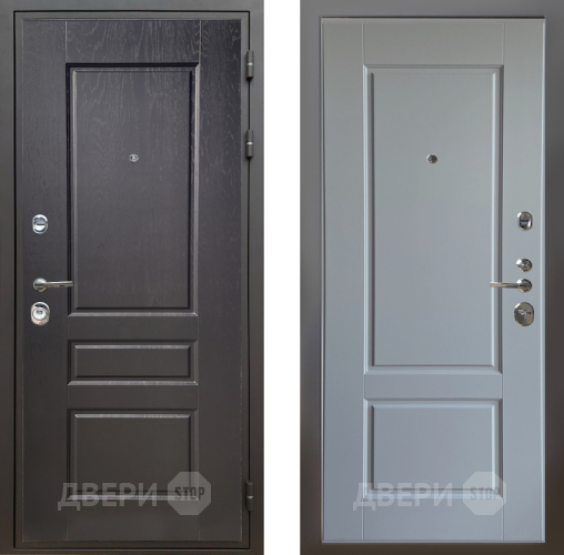 Входная металлическая Дверь Шелтер (SHELTER) Комфорт Дуб английский 6 Силк Маус в Рузе