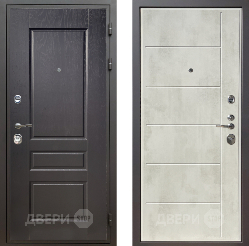 Входная металлическая Дверь Шелтер (SHELTER) Комфорт Дуб английский 11 Бетон крем в Рузе