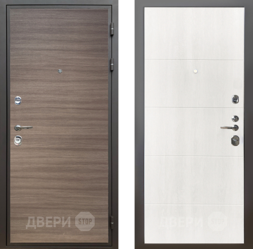 Входная металлическая Дверь Шелтер (SHELTER) Комфорт Дуб тоскано поперечный 7 Дуб филадельфия крем в Рузе