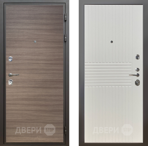 Дверь Шелтер (SHELTER) Комфорт Дуб тоскано поперечный 10 Силк Сноу в Рузе