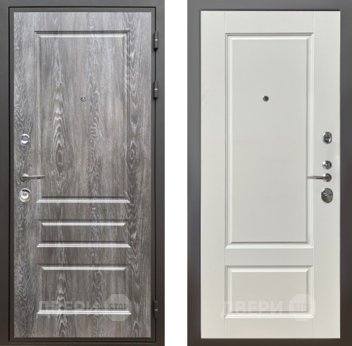 Входная металлическая Дверь Шелтер (SHELTER) Комфорт Дуб шале серебро 5 Силк тирамиссу в Рузе